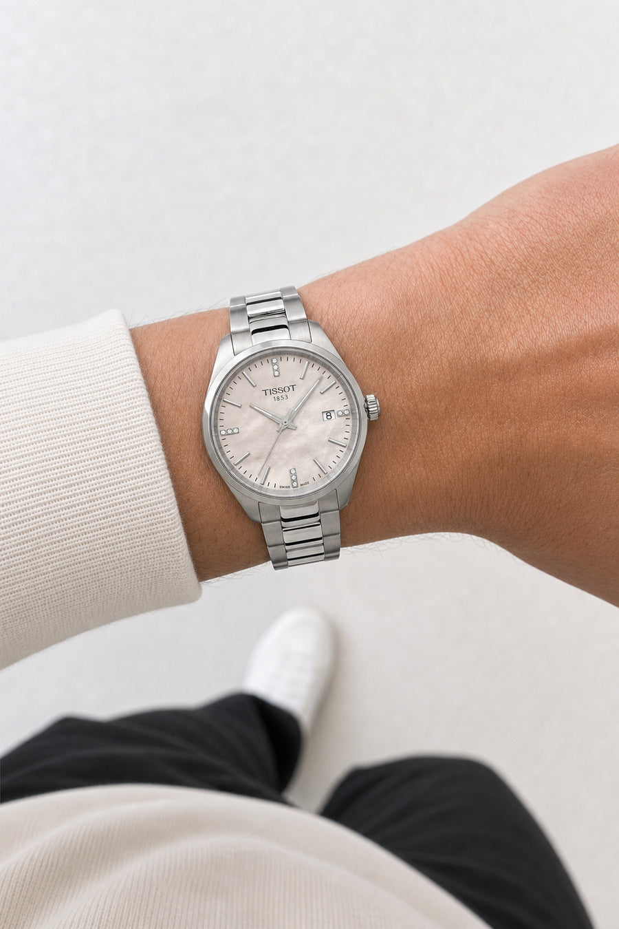 Tissot PR 100 34mm T150.210.11.116.00 wrist shot