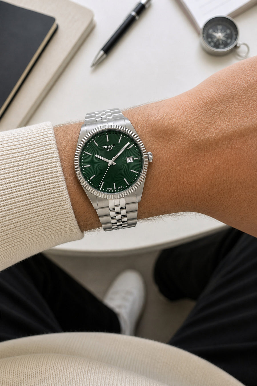 Tissot Ballade 40mm T156.410.11.091.00 wrist shot