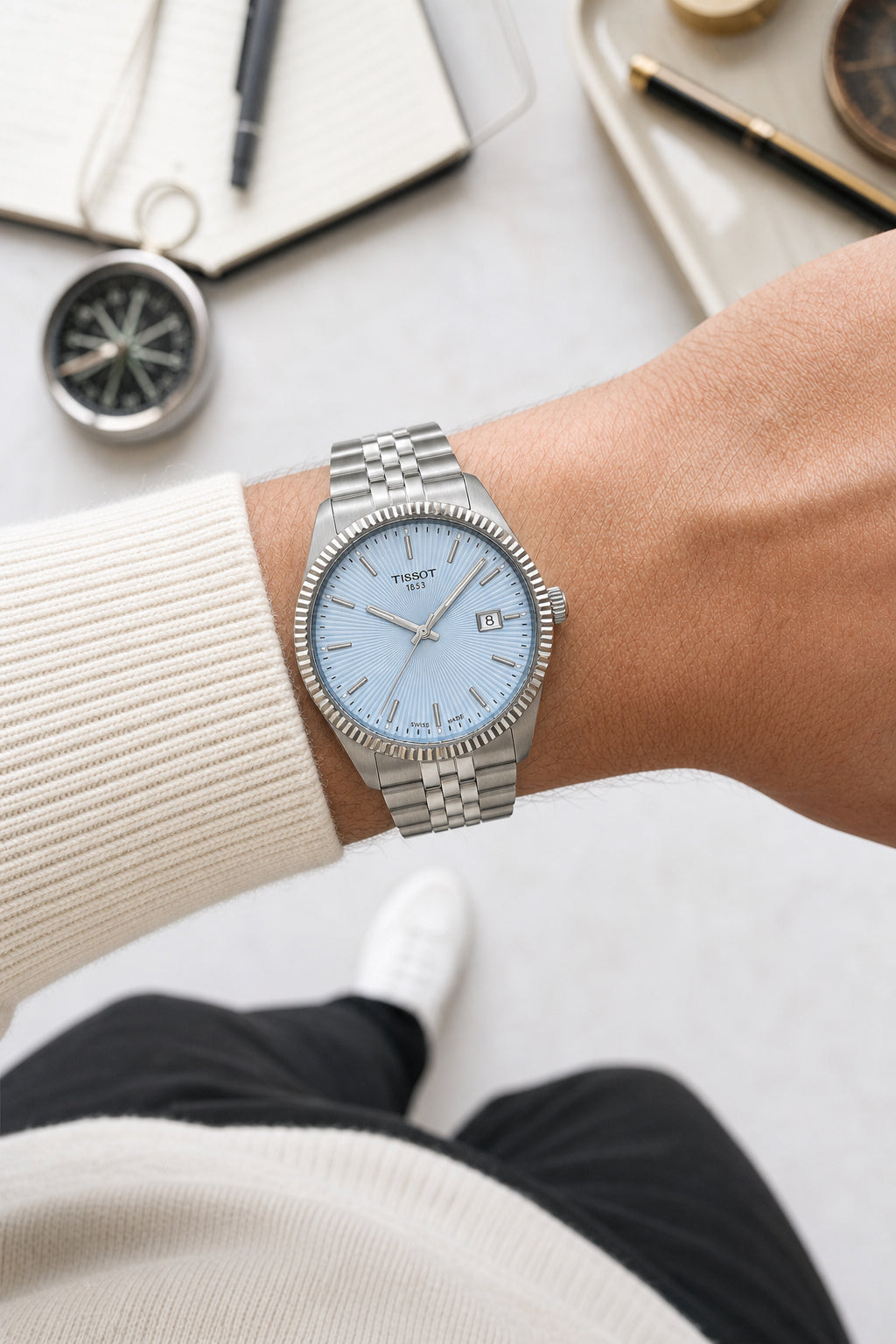 Tissot Ballade 40mm T156.410.11.351.00 wrist shot