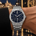 Versace V-Galaxy Moonphase Men's Watch – Blue / Silver 43 mm – VE0K00125