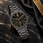 Versace V-Galaxy Moonphase Men's Watch – Black / Gunmetal 43 mm – VE0K00525
