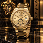 Versace Apodis GMT Men's Watch – Gold 41 mm – VE0U00525