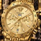 Versace Greca Extreme Chronograph Men's Watch – Gold 45 mm – VE7H00723