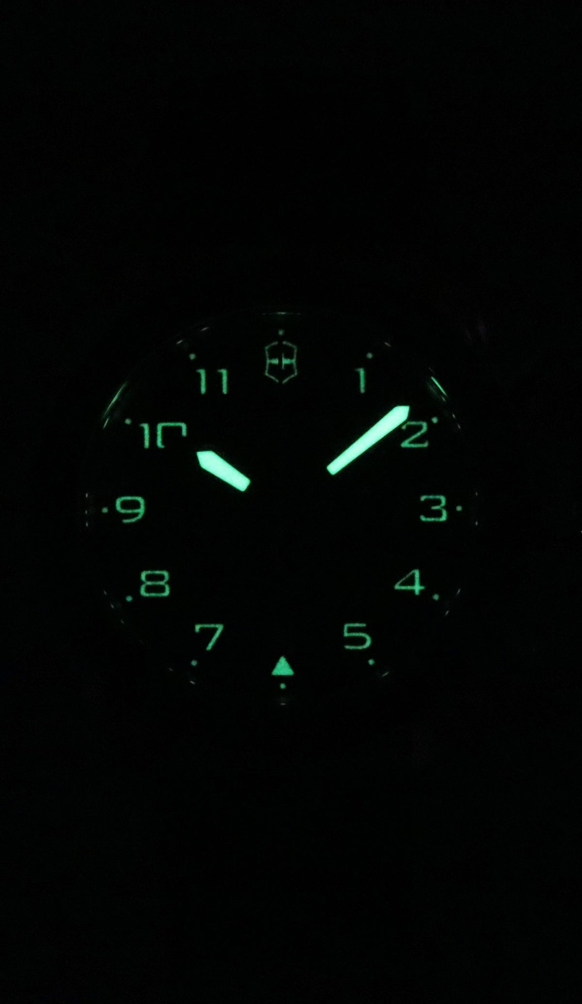 Victorinox Zwitserse leger chronograaf lederen band blauwe wijzerplaat quartz 242047 100M herenhorloge