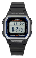 Casio Digital Resin Strap Black Dial Quartz W-738H-1AV 100M Men's Watch