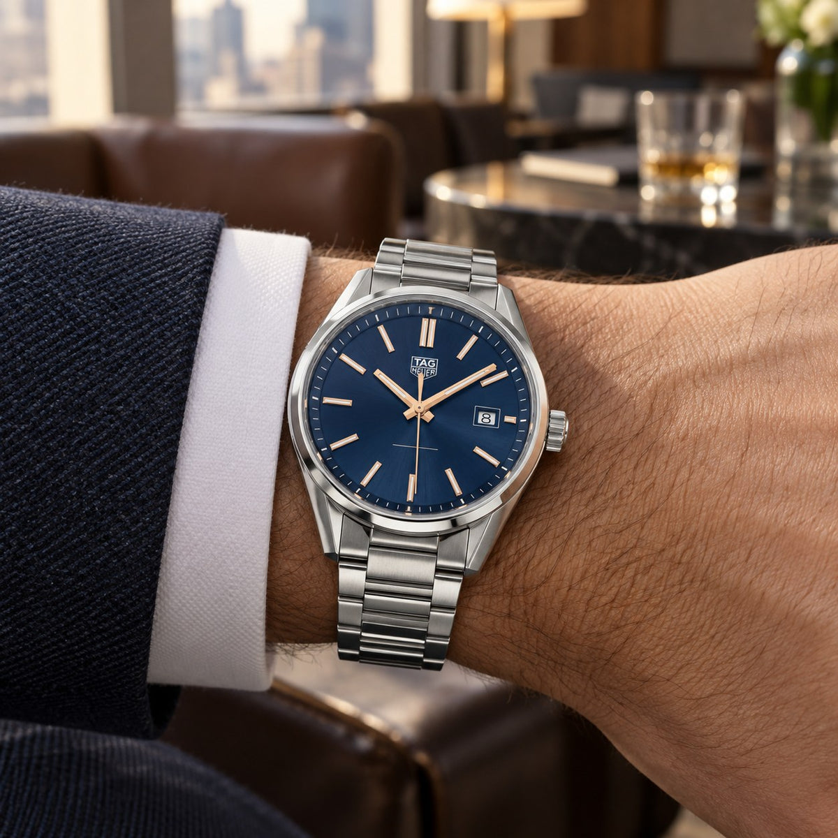 TAG Heuer WAR1112.BA0601 watch on wrist