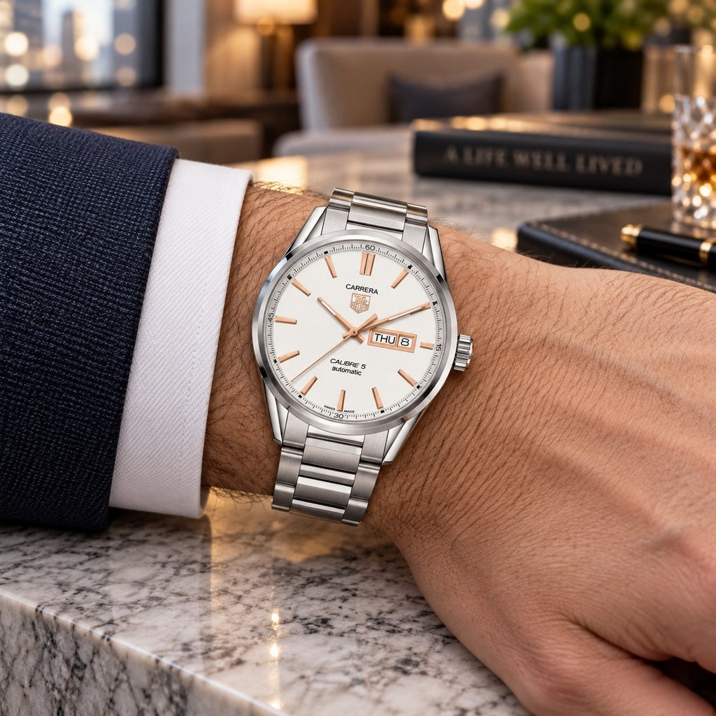 TAG Heuer WAR201D.BA0723 watch on wrist