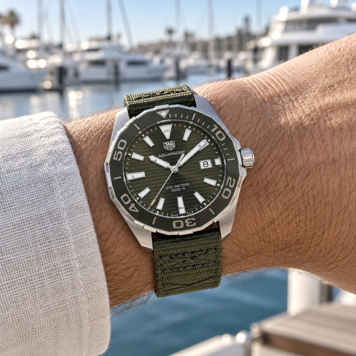 TAG Heuer WAY101E.FC8222 watch on wrist