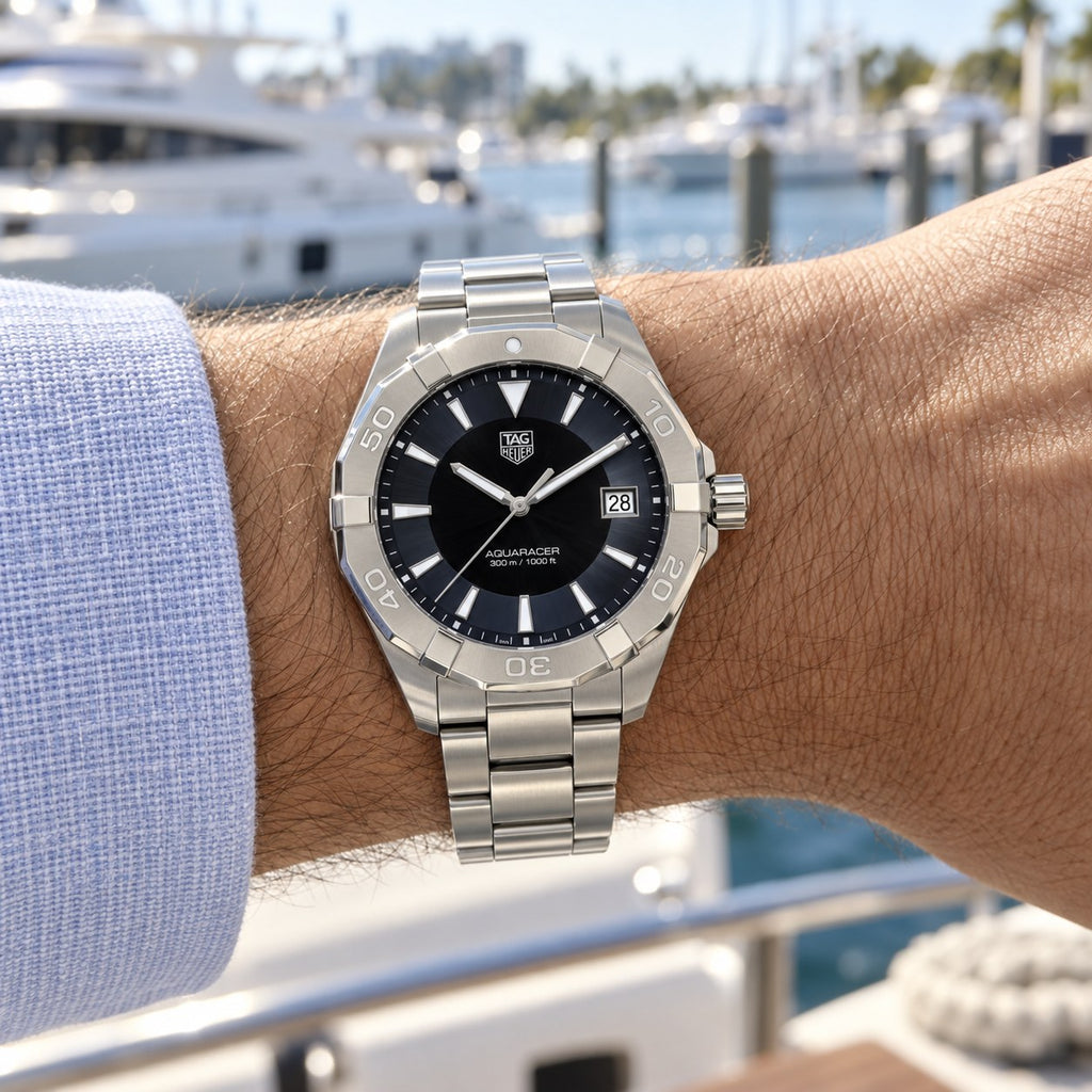 TAG Heuer WAY1110.BA0928 watch on wrist