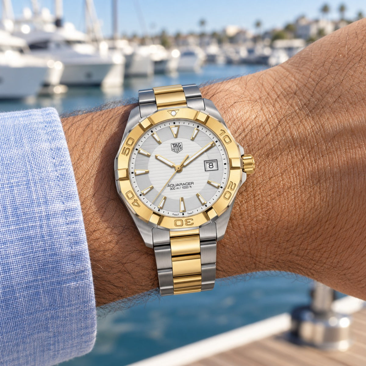 TAG Heuer WAY1120.BB0930 watch on wrist