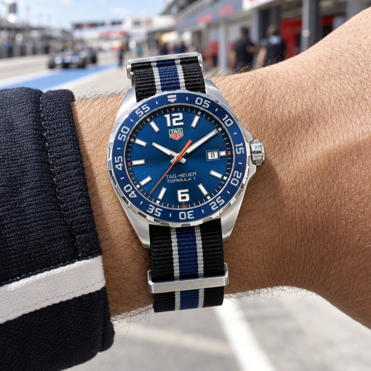 TAG Heuer WAZ1010.FC8197 watch on wrist