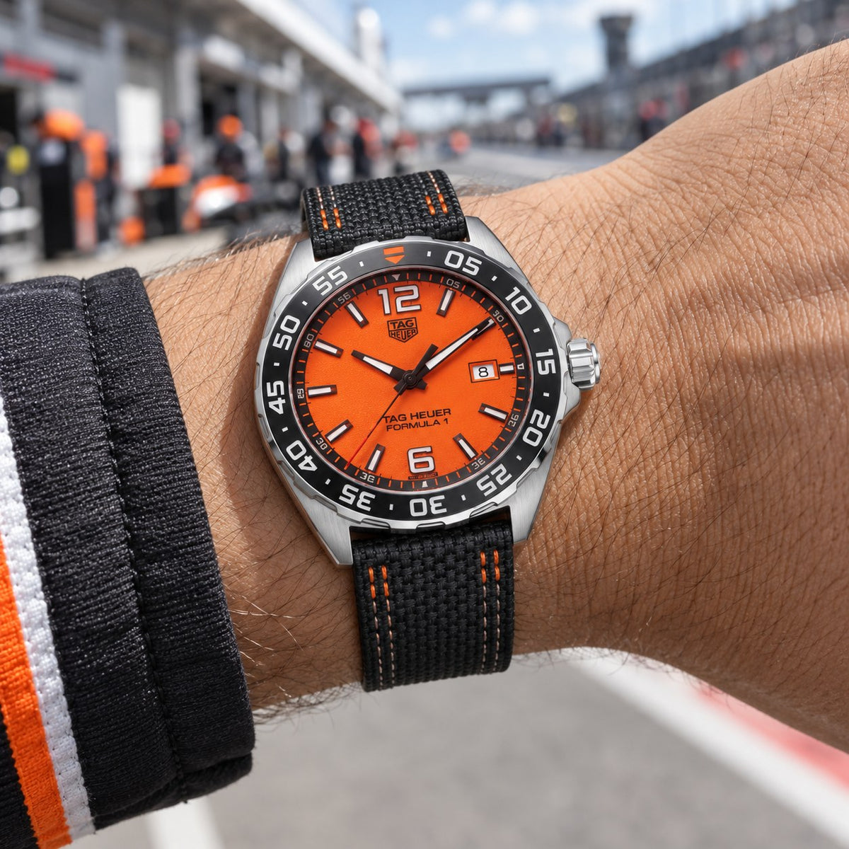 TAG Heuer WAZ101A.FC8305 watch on wrist