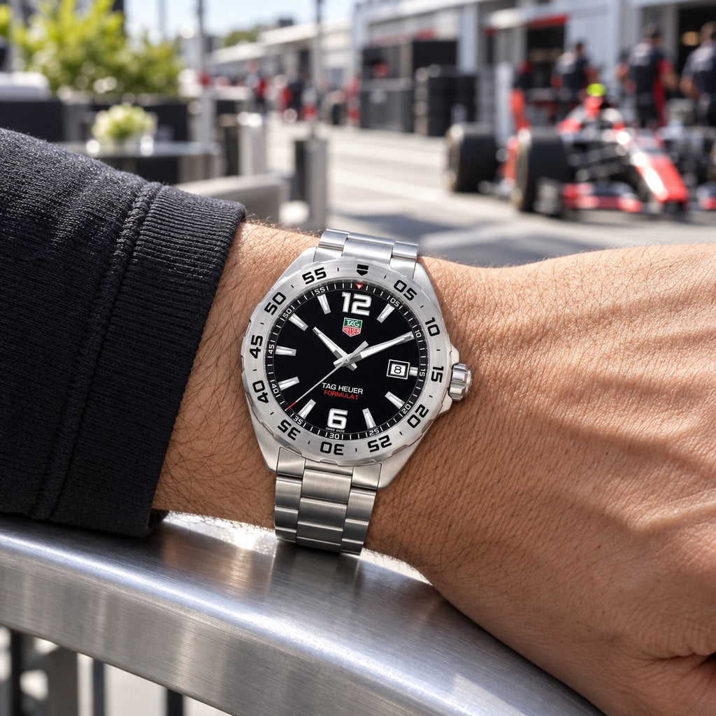 TAG Heuer WAZ1112.BA0875 watch on wrist