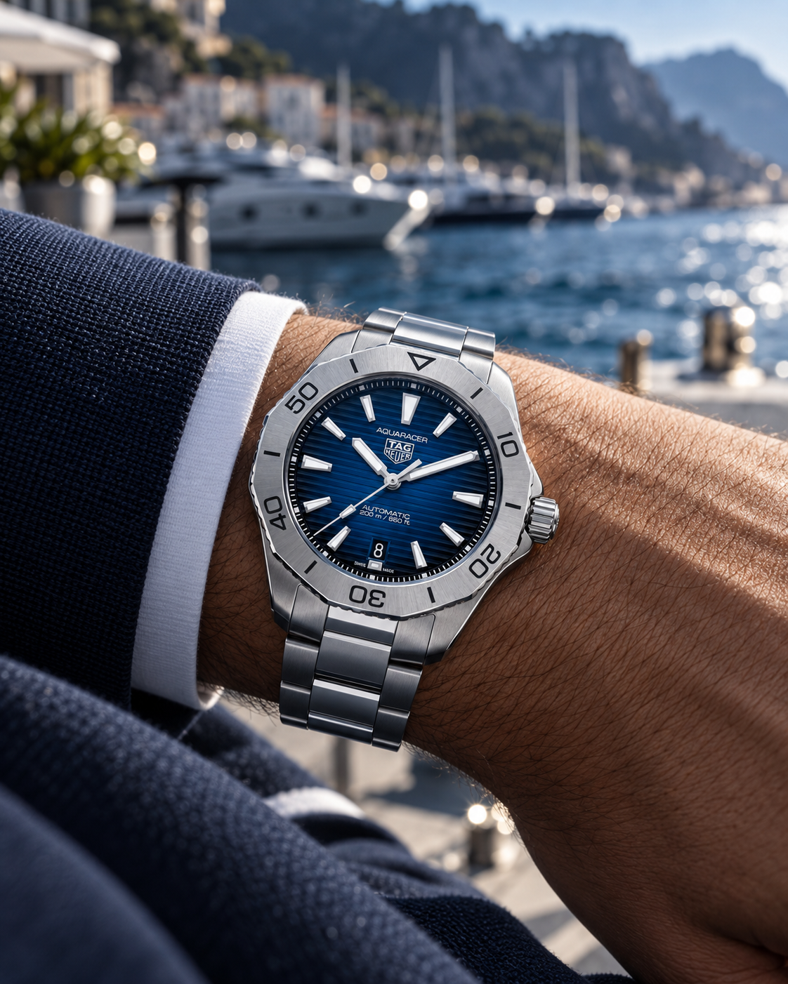 TAG Heuer Aquaracer Professional 200 Date WBP2111.BA0627 on wrist