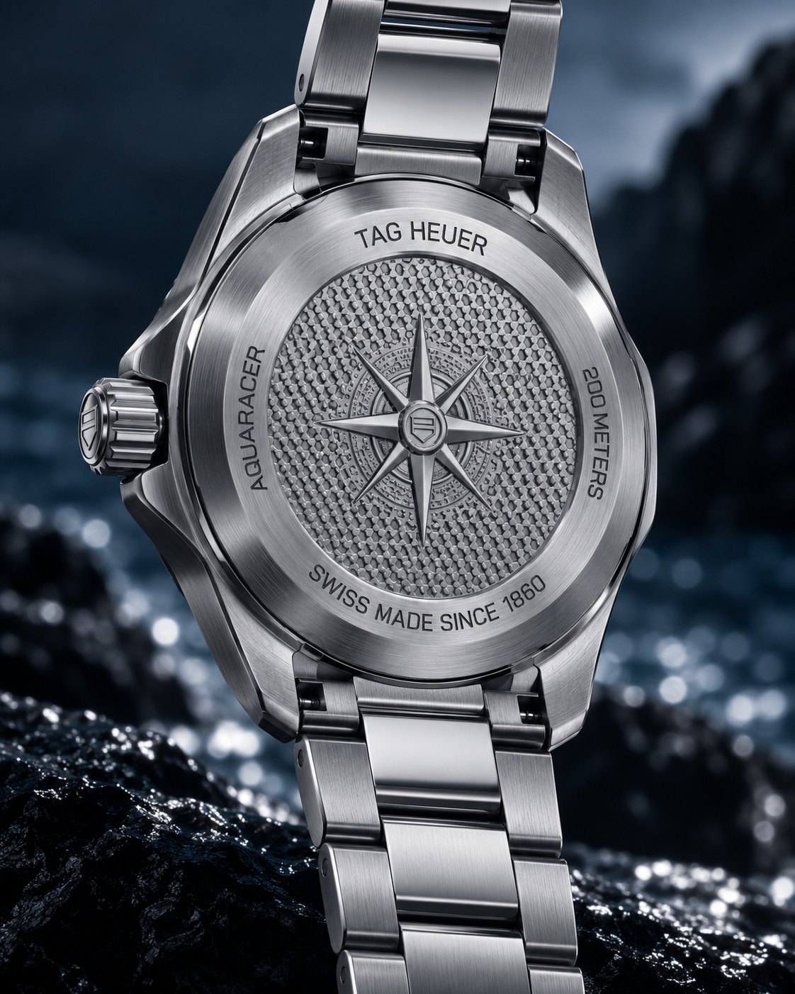TAG Heuer Aquaracer WBP2111.BA0627 steel caseback detail
