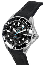 Tag Heuer Aquaracer Rubber Strap Black Dial Automatic Diver's WBP5110.FT6257 300M Men's Watch