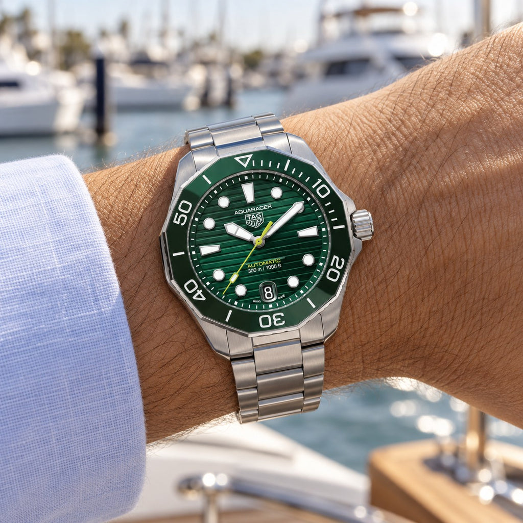 TAG Heuer WBP5116.BA0013 watch on wrist