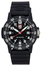 Luminox Leatherback SEA Turtle Giant Polyurethanarmband Schwarzes Zifferblatt Schweizer Quarz XS.0321.L 100M Herrenuhr