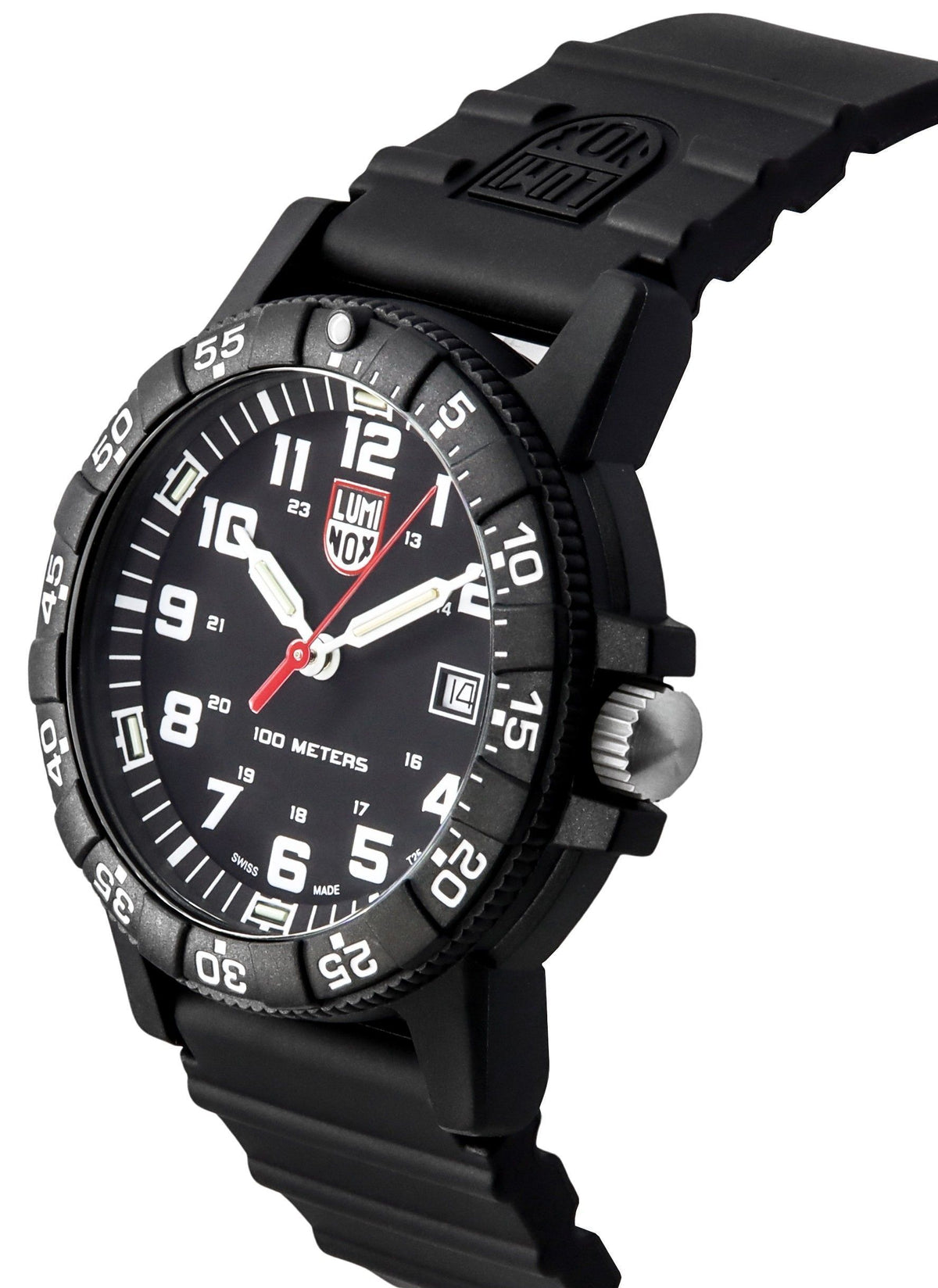 Luminox Leatherback SEA Turtle gigantische polyurethaan band zwarte wijzerplaat Zwitsers quartz XS.0321.L 100M herenhorloge