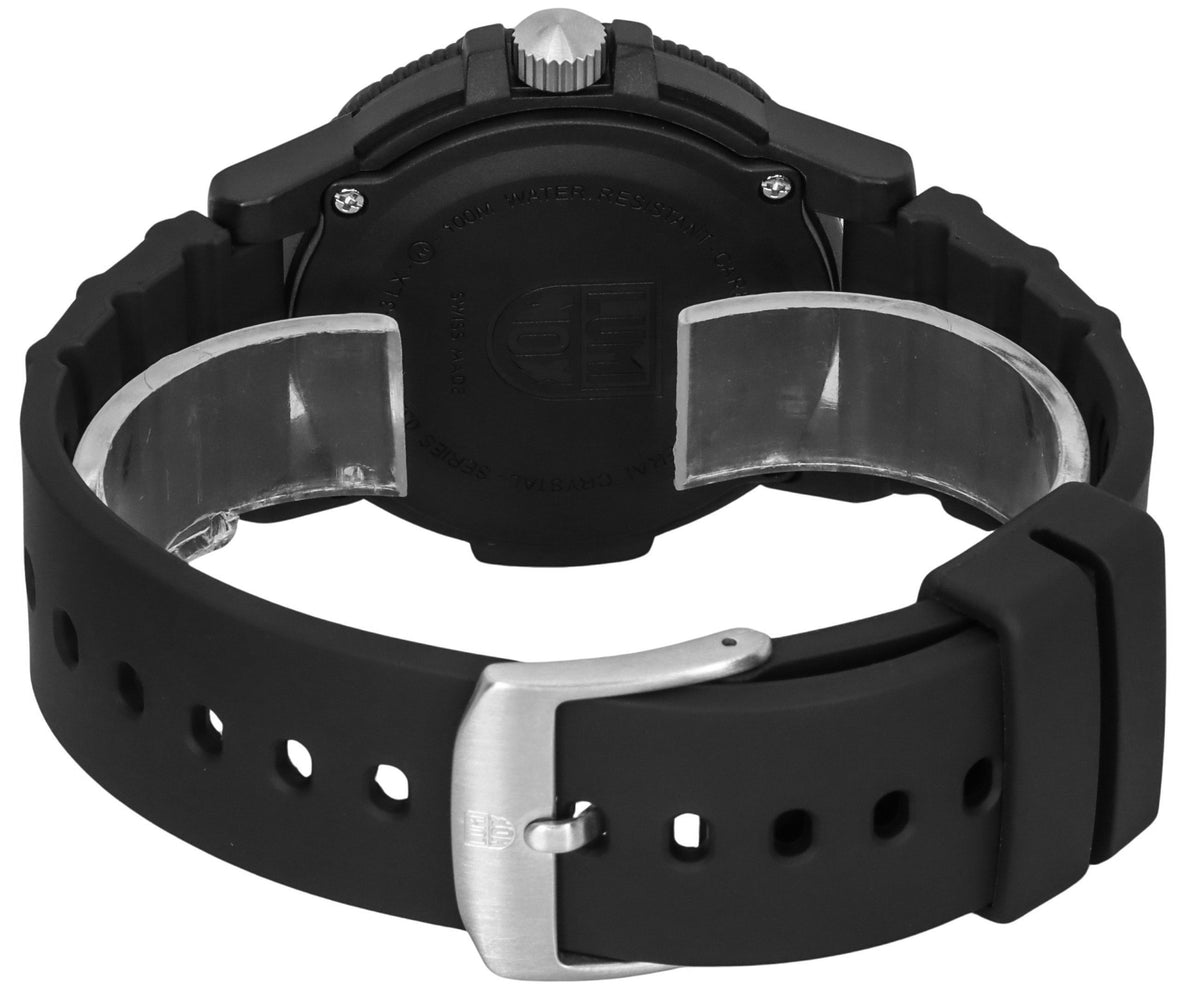 Luminox Leatherback SEA Turtle gigantische polyurethaan band zwarte wijzerplaat Zwitsers quartz XS.0321.L 100M herenhorloge