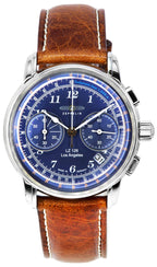 Zeppelin LZ126 Los Angeles Chronograph Blaues Zifferblatt Quarz Z76143 Herrenuhr