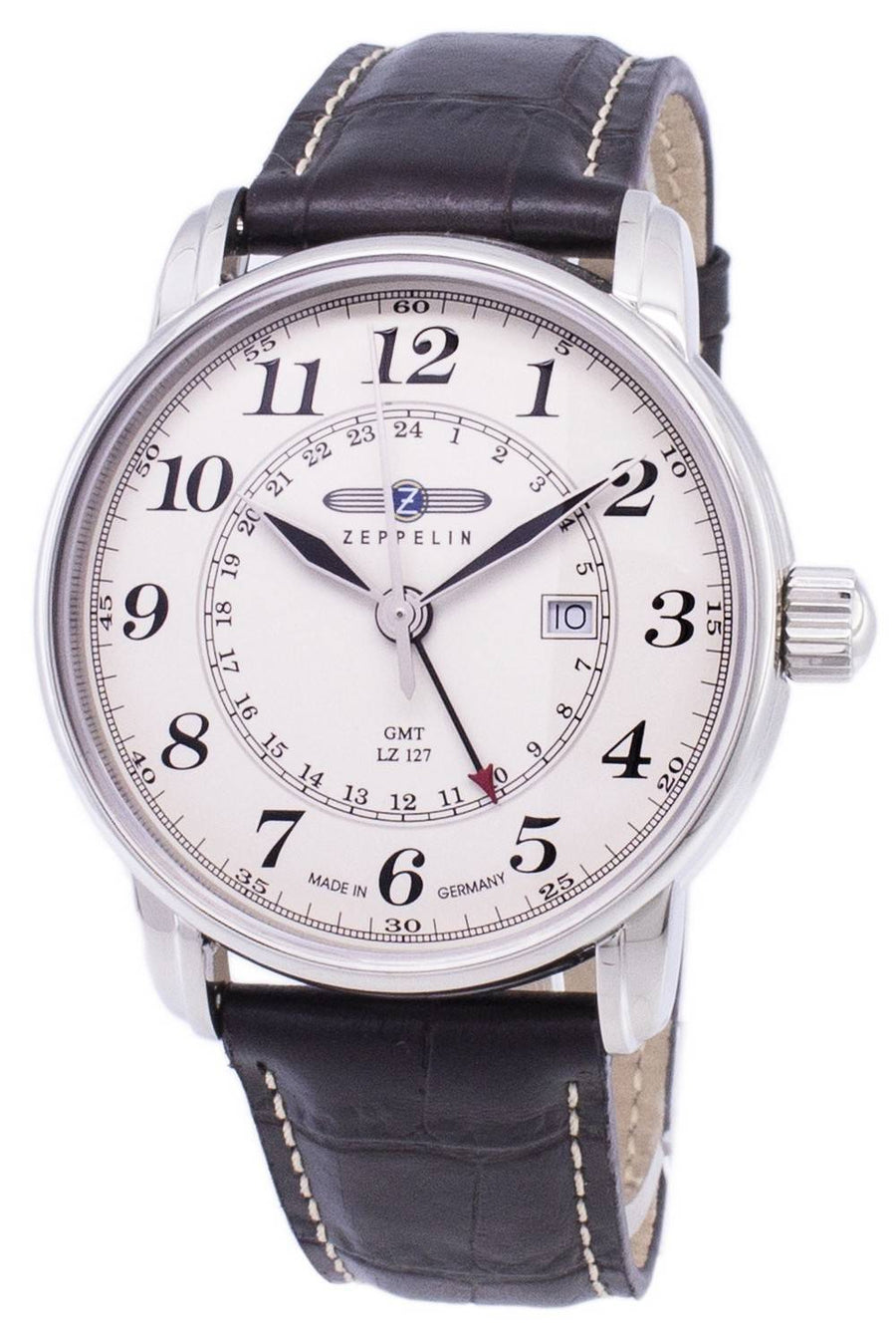 Zeppelin Serie LZ127 Graf Germany Made 7642-5 76425 Herrenuhr