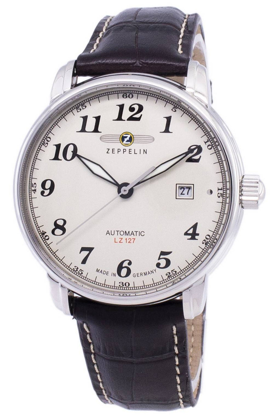 Zeppelin Serie LZ127 Graf Automatik Deutschland Made 7656-5 76565 Herrenuhr