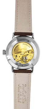 Zeppelin LZ129 Hindenburg Lederarmband Beiges Zifferblatt Automatik 80565 Herrenuhr