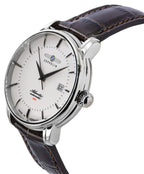 Zeppelin Atlantic Leather Strap Full Luminous Beige Dial Automatic 84605 Men's Watch