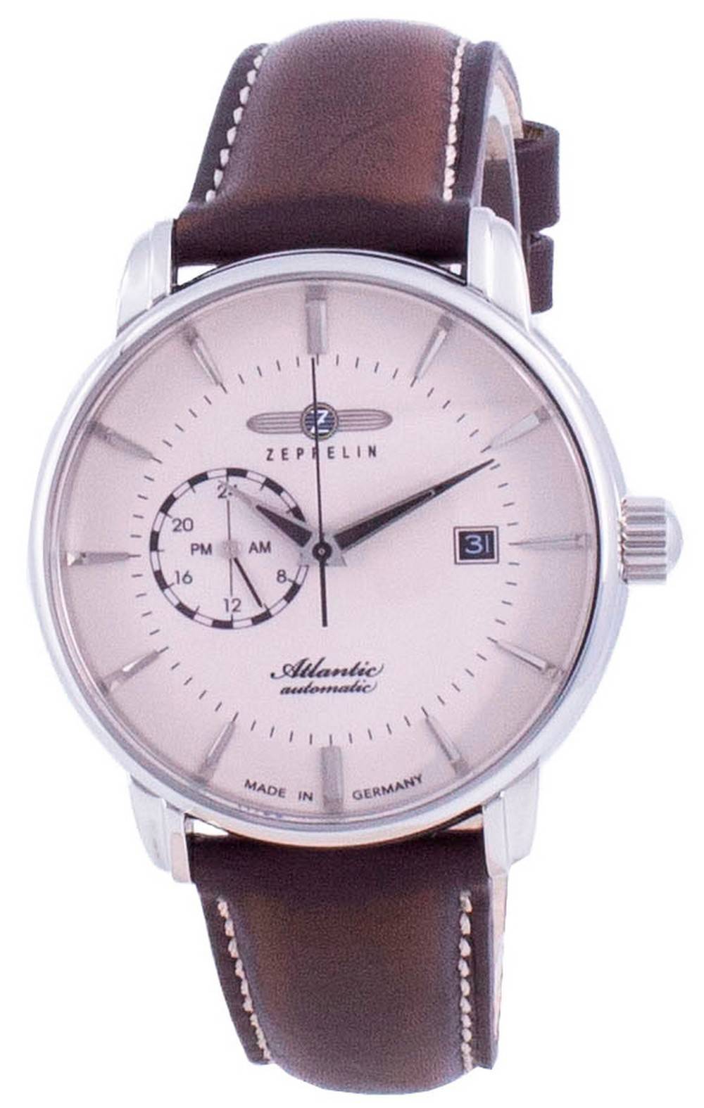 Zeppelin Atlantic Beige wijzerplaat automatisch 8470-5 84705 herenhorloge