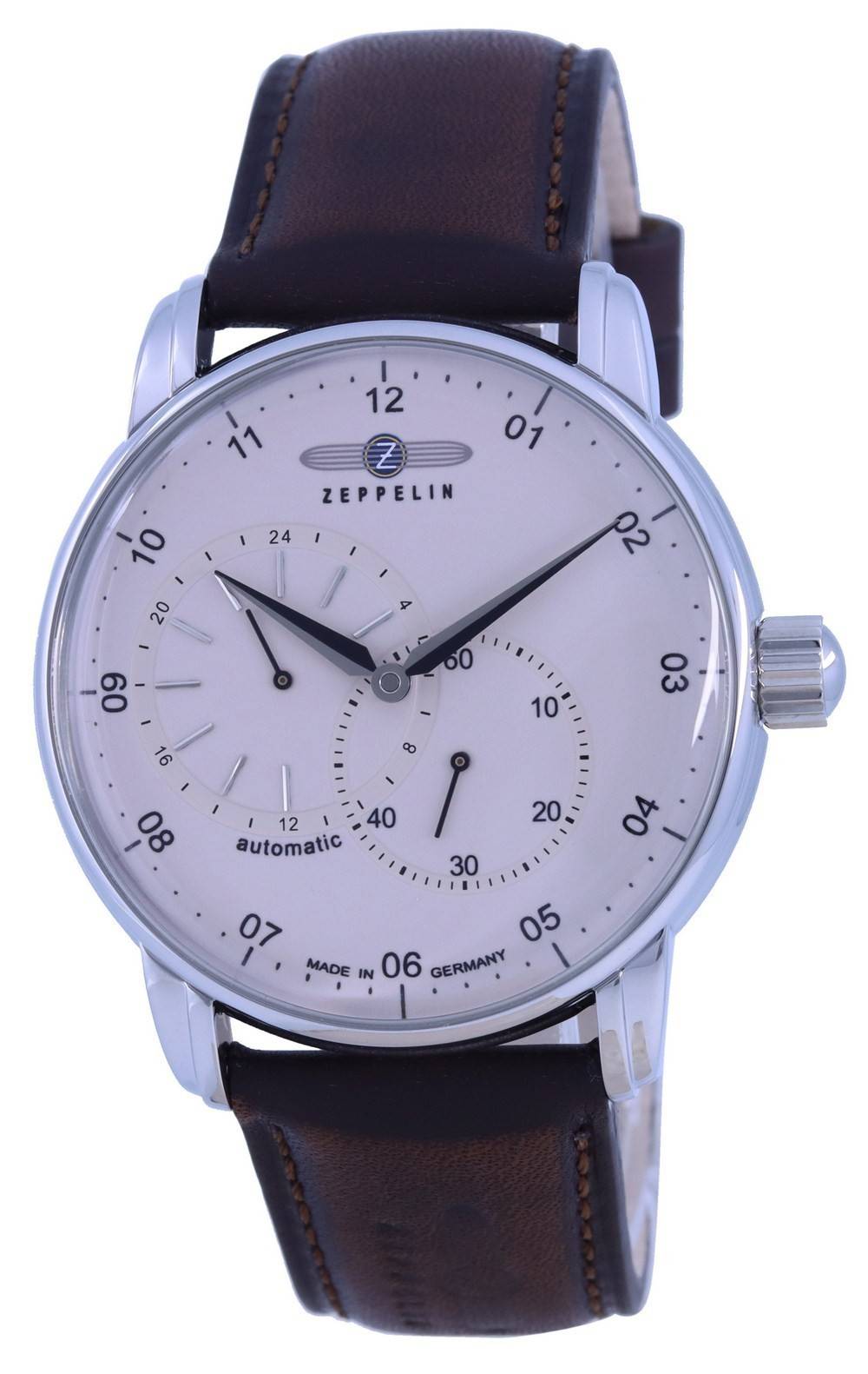 Zeppelin nieuwe Captain's Line beige wijzerplaat automatisch 8662-5 86625 herenhorloge