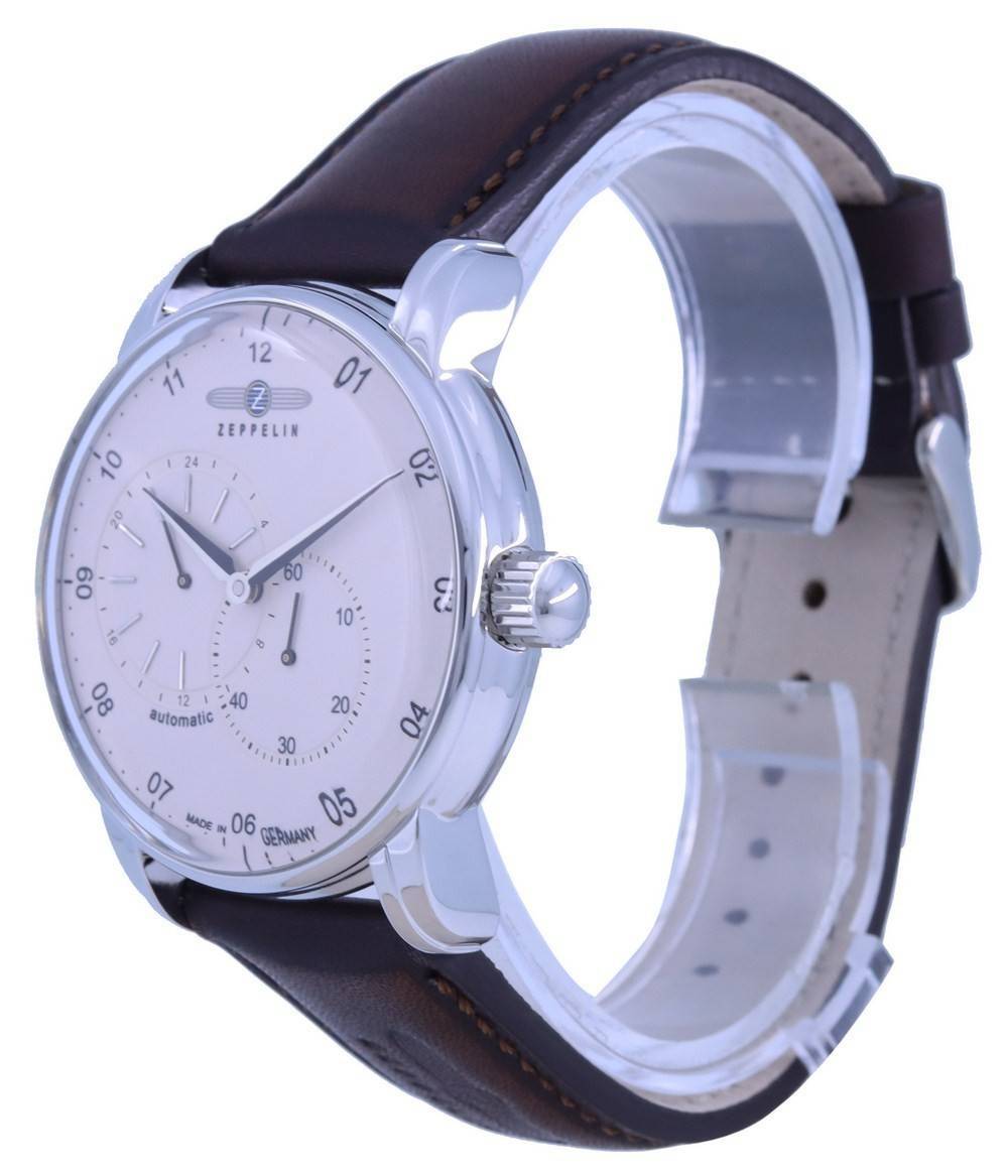 Zeppelin nieuwe Captain's Line beige wijzerplaat automatisch 8662-5 86625 herenhorloge