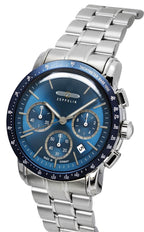 Zeppelin New York Chronograph Stainless Steel Blue Dial Quartz 8878MB3 Men's Watch