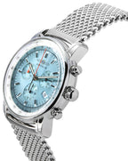 Zeppelin LZ14 Marine Chronograph Stainless Steel Ice Blue Dial Quartz 8886M3 Men's Watch