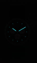 Zeppelin LZ 14 Marine Chronograph Leather Strap Black Dial Quartz 88882 Men's Watch
