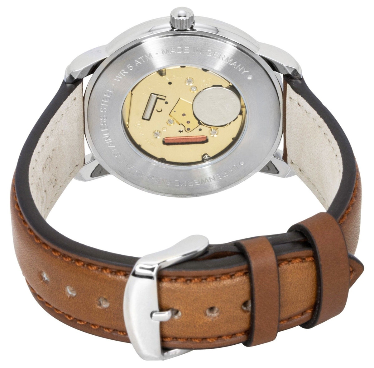 Orologio da uomo Zeppelin 100 Jahre Mediterranee, cinturino in pelle, quadrante blu, quarzo, 96403