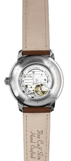 Zeppelin Mediterranee Leather Strap Open Heart Blue Dial Automatic 96663 Men's watch