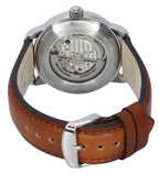 Zeppelin Mediterranee Leather Strap Open Heart Beige Dial Automatic 96665 Men's Watch