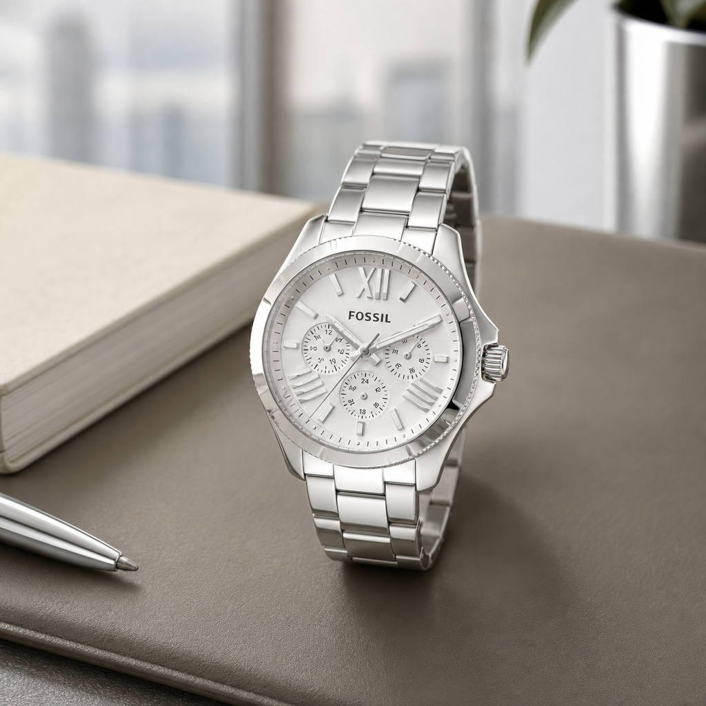 Fossil AM4509 women's watch - executive desk view