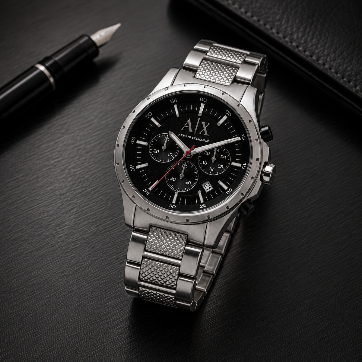 Armani Exchange AX1057 men's watch three-quarter view