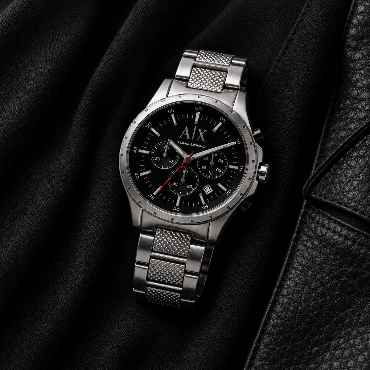 Armani Exchange AX1057 men's watch on black textile