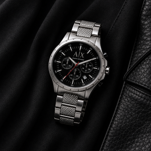 Armani Exchange AX1057 men's watch on black textile