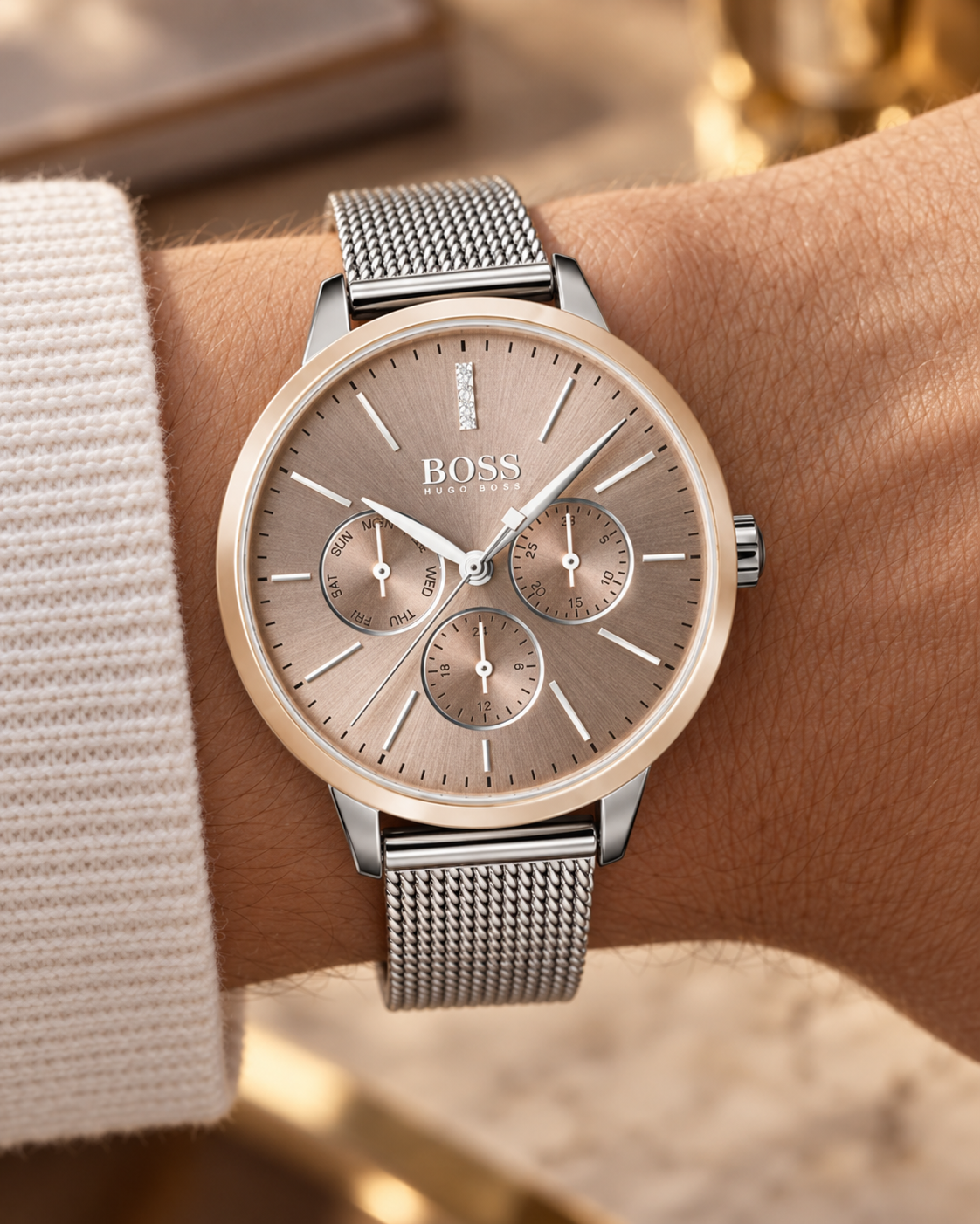 BOSS watch 1502423 worn on wrist