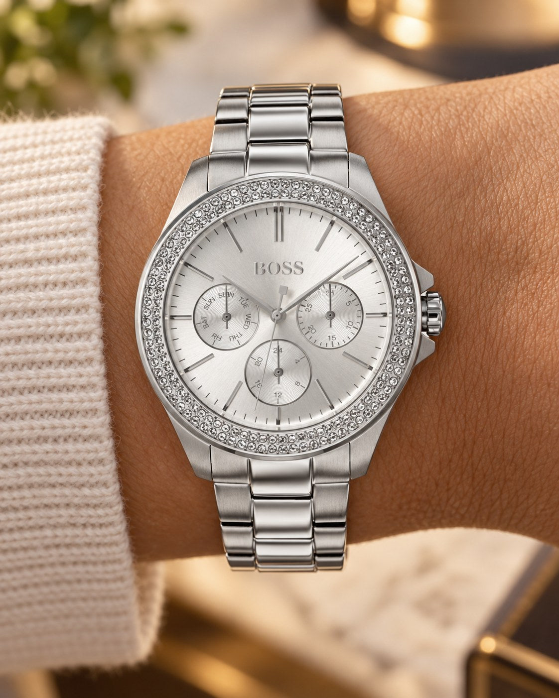 BOSS watch 1502442 worn on wrist