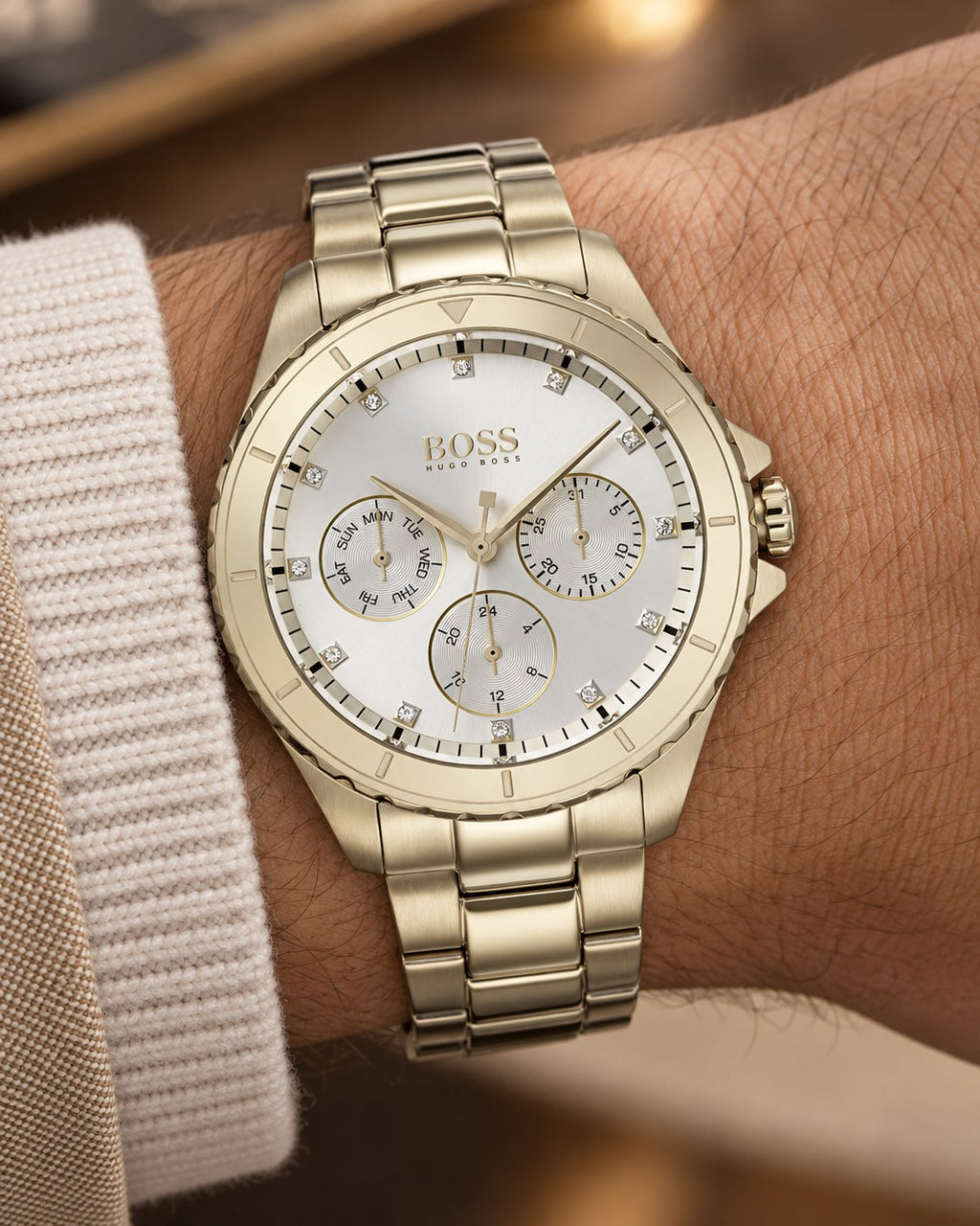 BOSS watch 1502445 worn on wrist