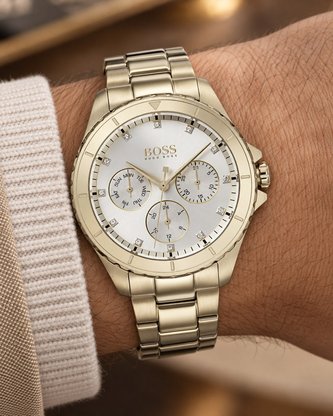 BOSS watch 1502445 worn on wrist