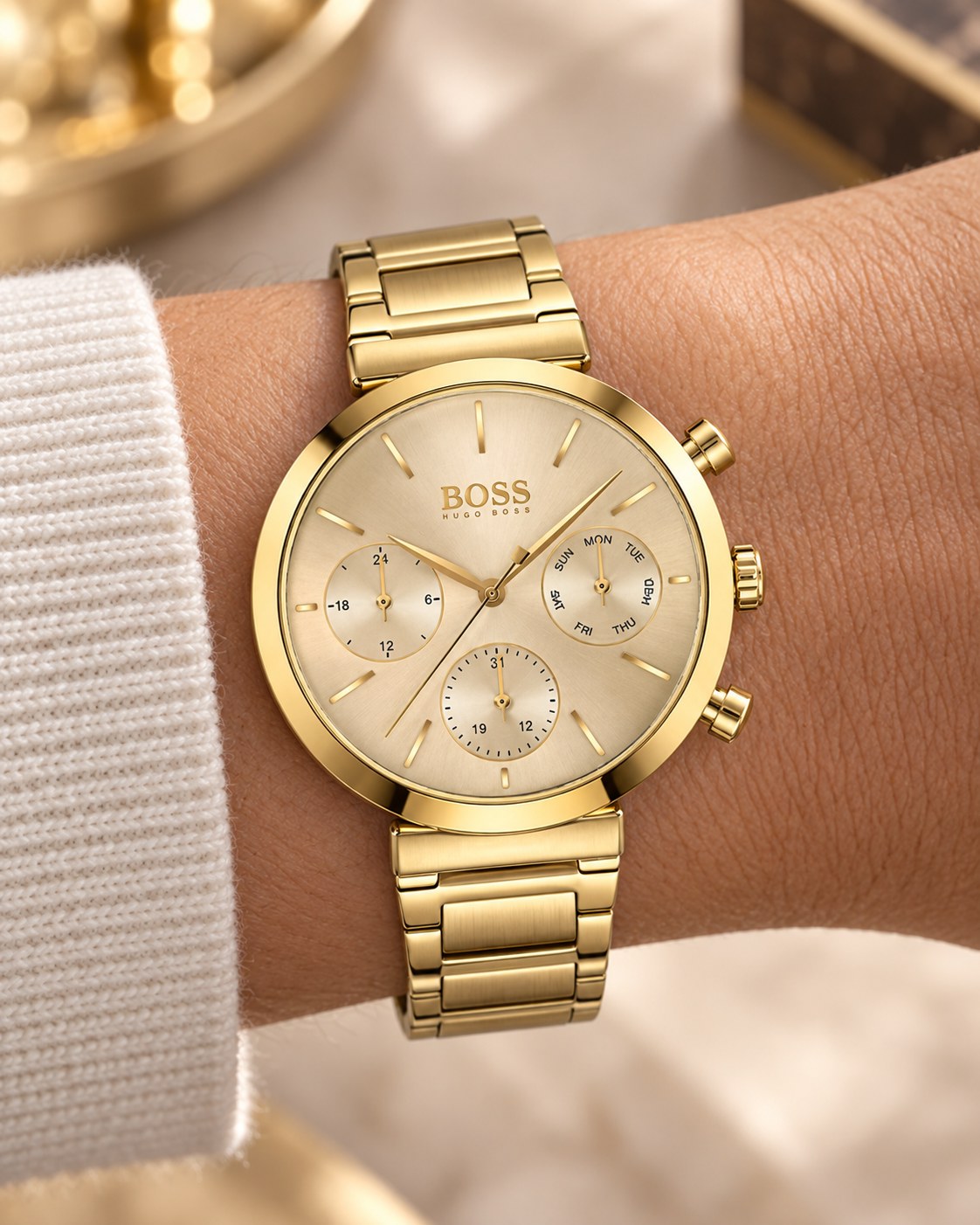 BOSS watch 1502532 worn on wrist