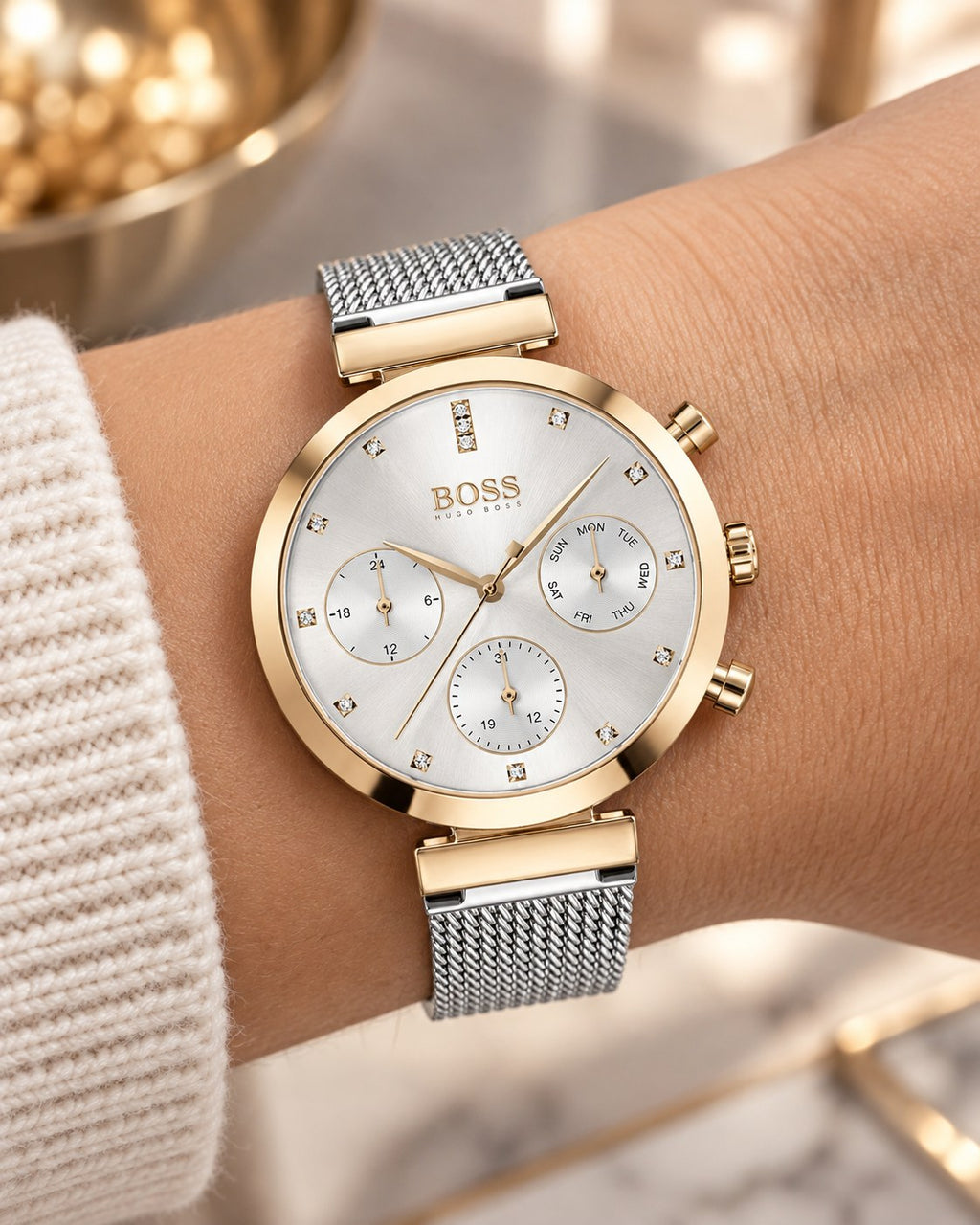 BOSS watch 1502551 worn on wrist