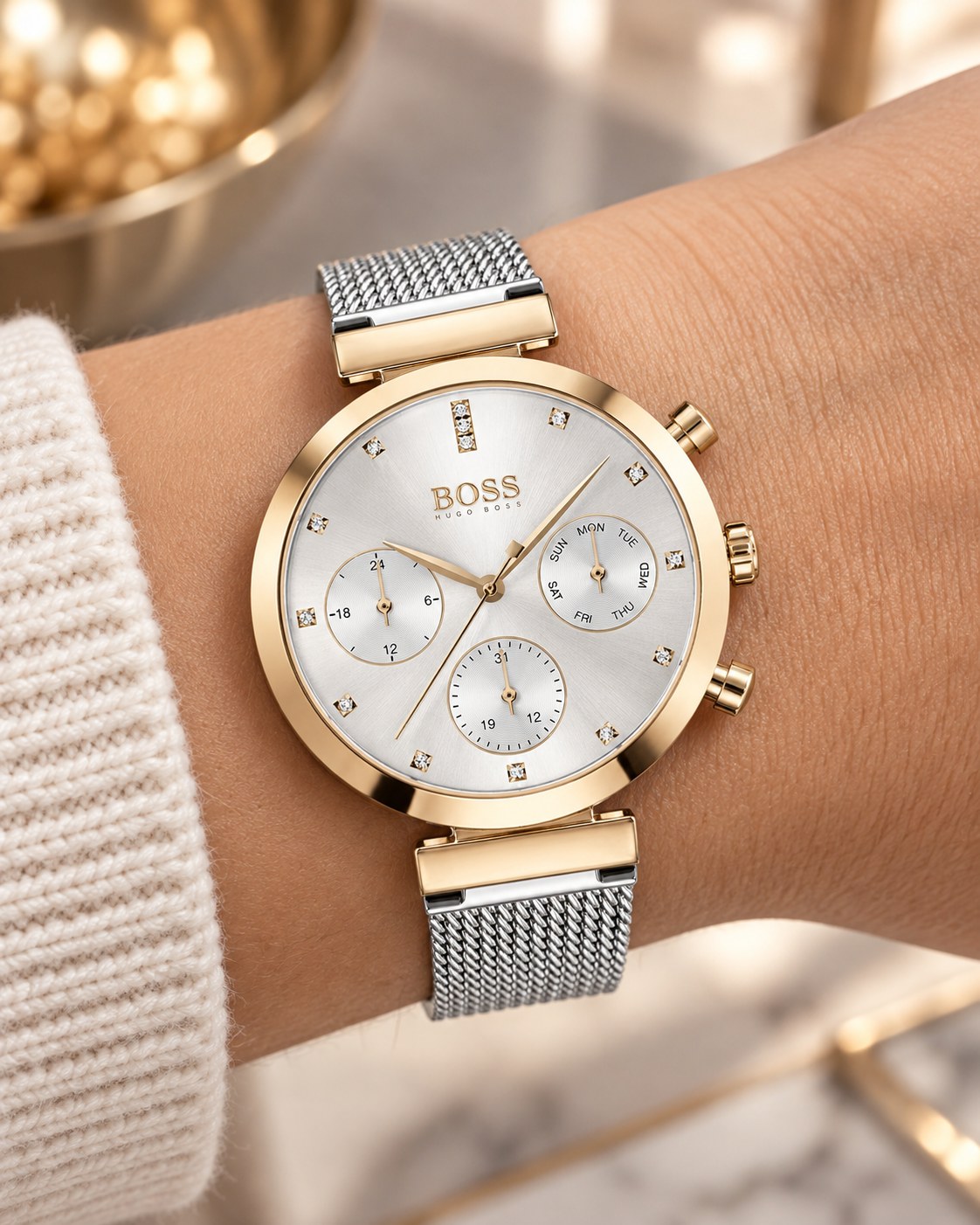 BOSS watch 1502551 worn on wrist