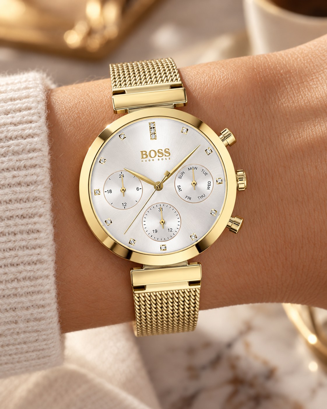 BOSS watch 1502552 worn on wrist